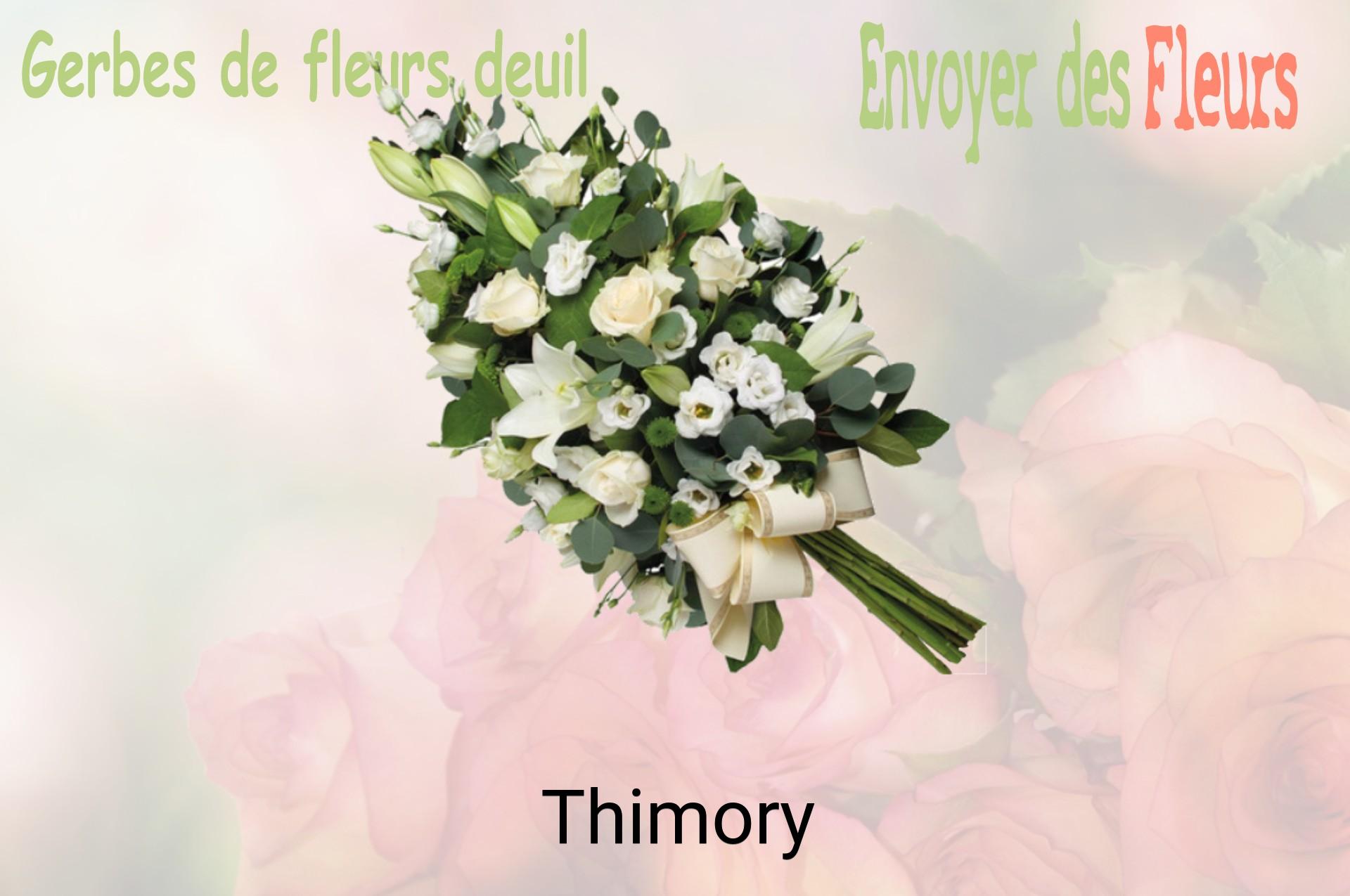 Gerbe de fleurs de deuil livrée à Thimory